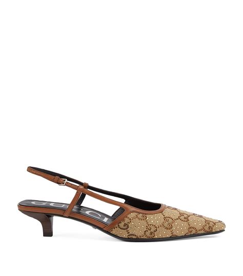 gucci women sandals slingback|gucci heels open toe.